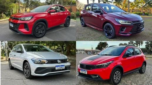 Volkswagen Tera e Chevrolet Onix são os carros mais vendidos em novembro de 2025