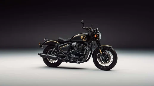 Royal Enfield anuncia série especial da Shotgun com detalhes em ouro