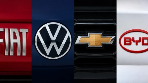 Fiat liderou vendas no 1° semestre de 2026: VW, GM e BYD vieram na sequência 