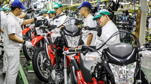 Produção de motos tem melhor julho em 18 anos 