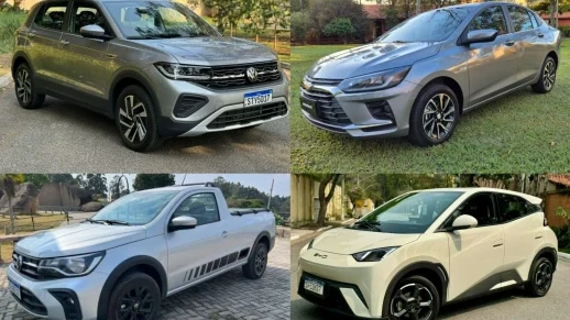 Carros que ganharam e perderam mercado em 2025