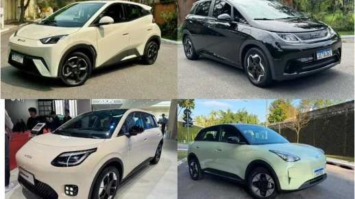 Elétricos mais vendidos em setembro: Dolphin Mini, EX2 e 