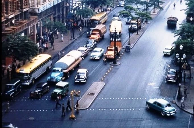 Brasil em 1958: cena do centro de SP